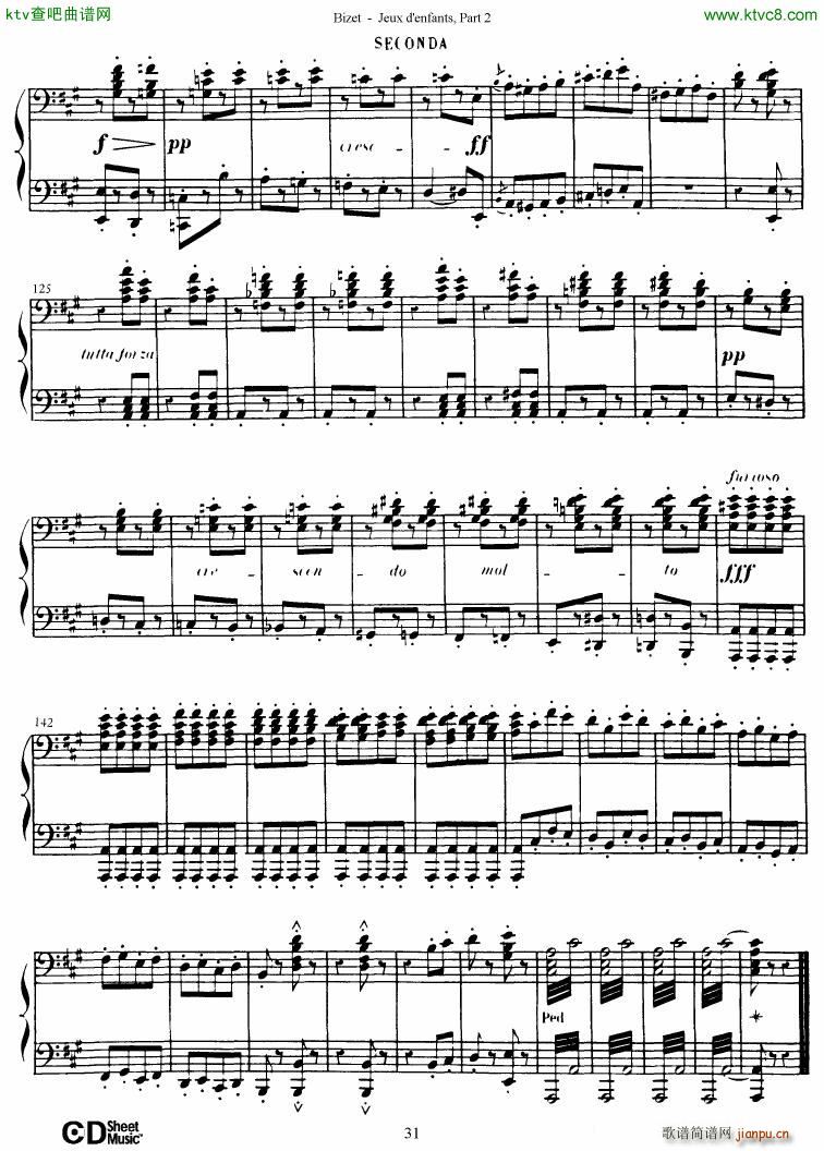 Bizet Jeaux d Enfants Part II32