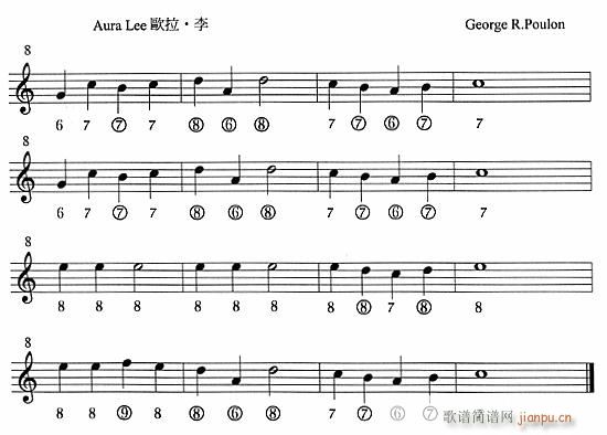 口琴-Aura Lee �W拉?李1