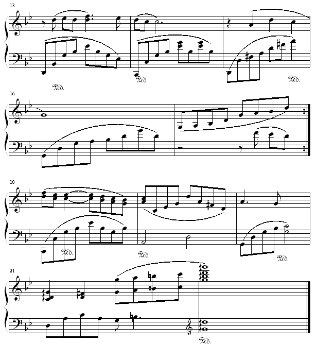 乡愁(思乡曲)-钢琴谱(钢琴曲)-克莱德曼2
