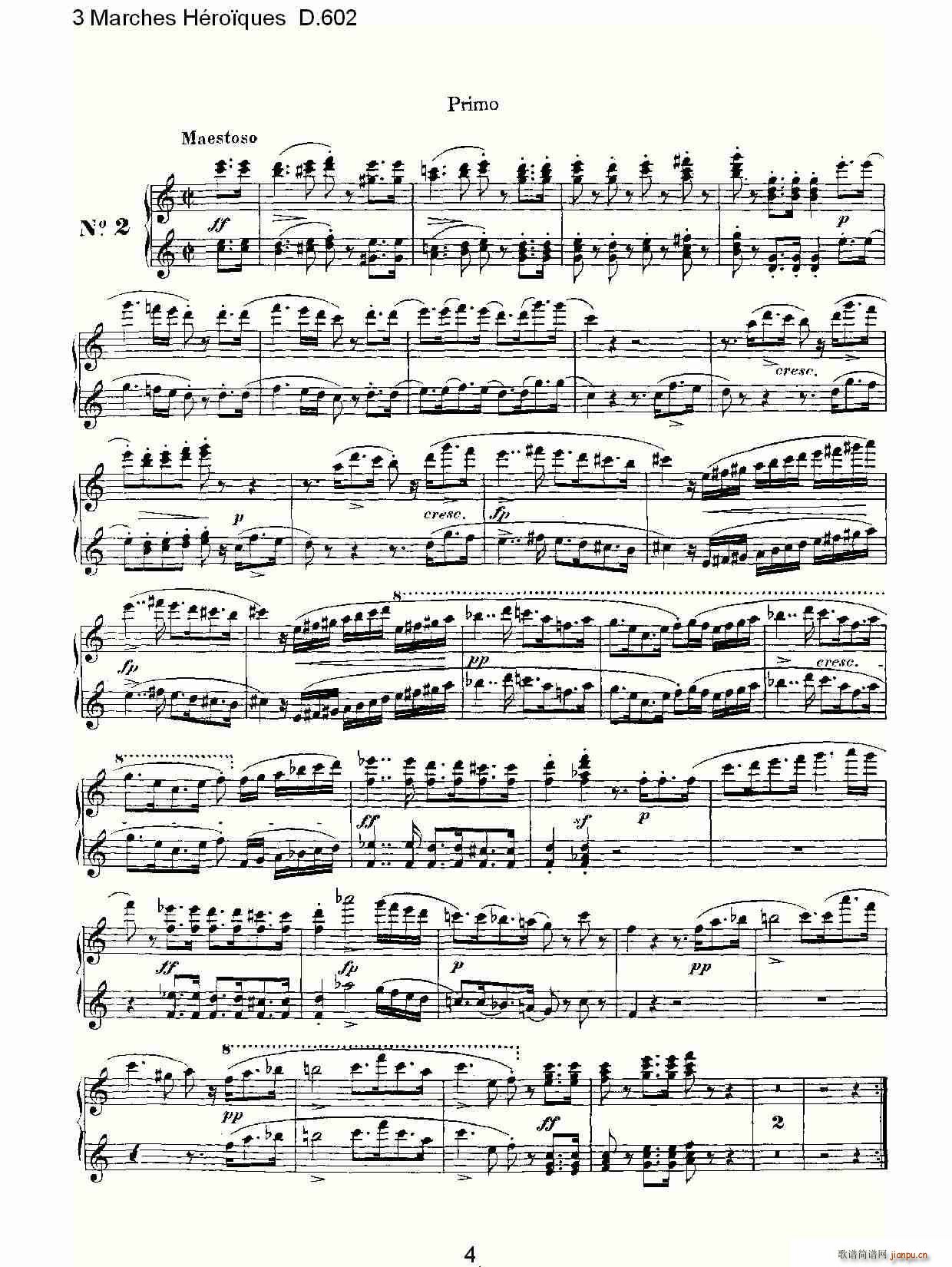3 Marches Héro?ques D 602 3 进行曲Héro?ques D 602_弗朗兹 舒柏特5