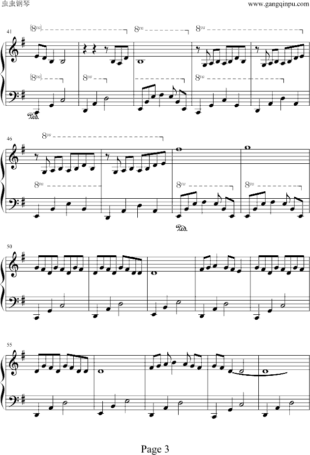 修�_-钢琴谱(钢琴曲)-火影忍者3