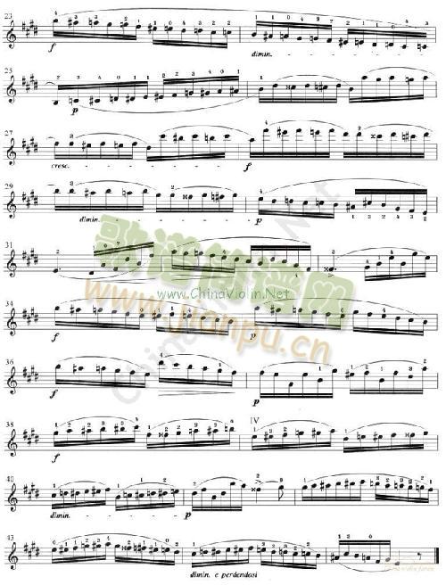 顿特《小提琴练习曲24首》 作品37 (1-8)10