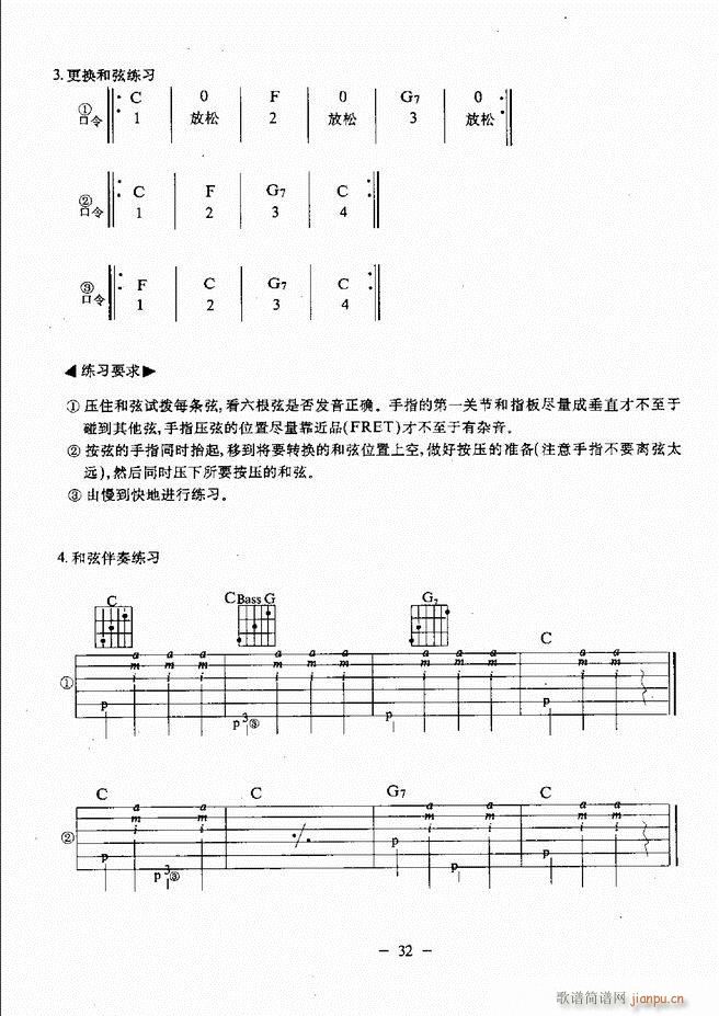 民谣吉他教程 目录前言 1-6037