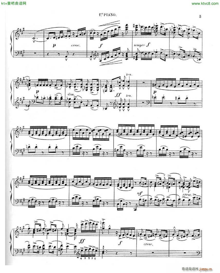 Chaminade Cecil La Sevillane for 2 pianos 4 hands5