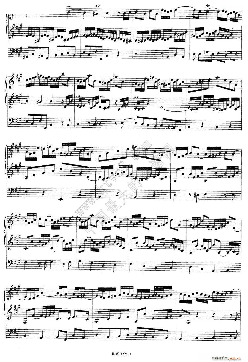 巴赫18首赞美诗前奏曲（14）（双排键电子琴）5
