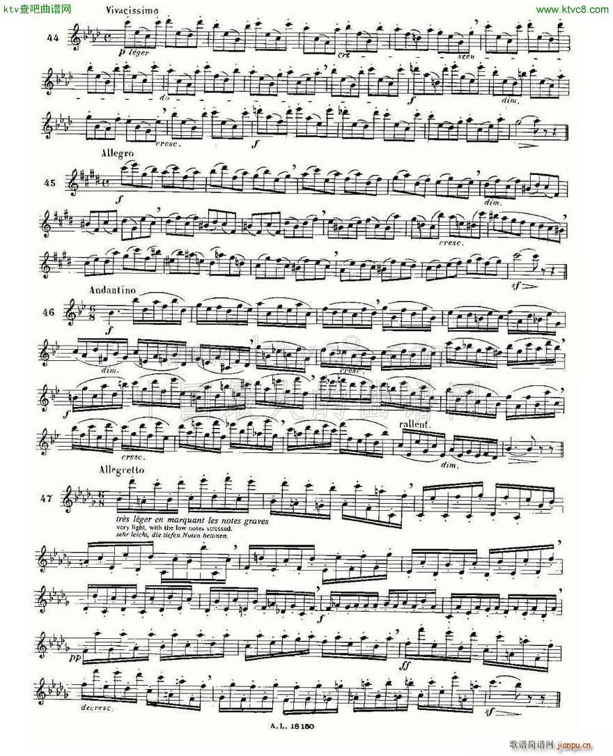 简易音阶练习100首之37 49 moyse 100 studies after cramer3