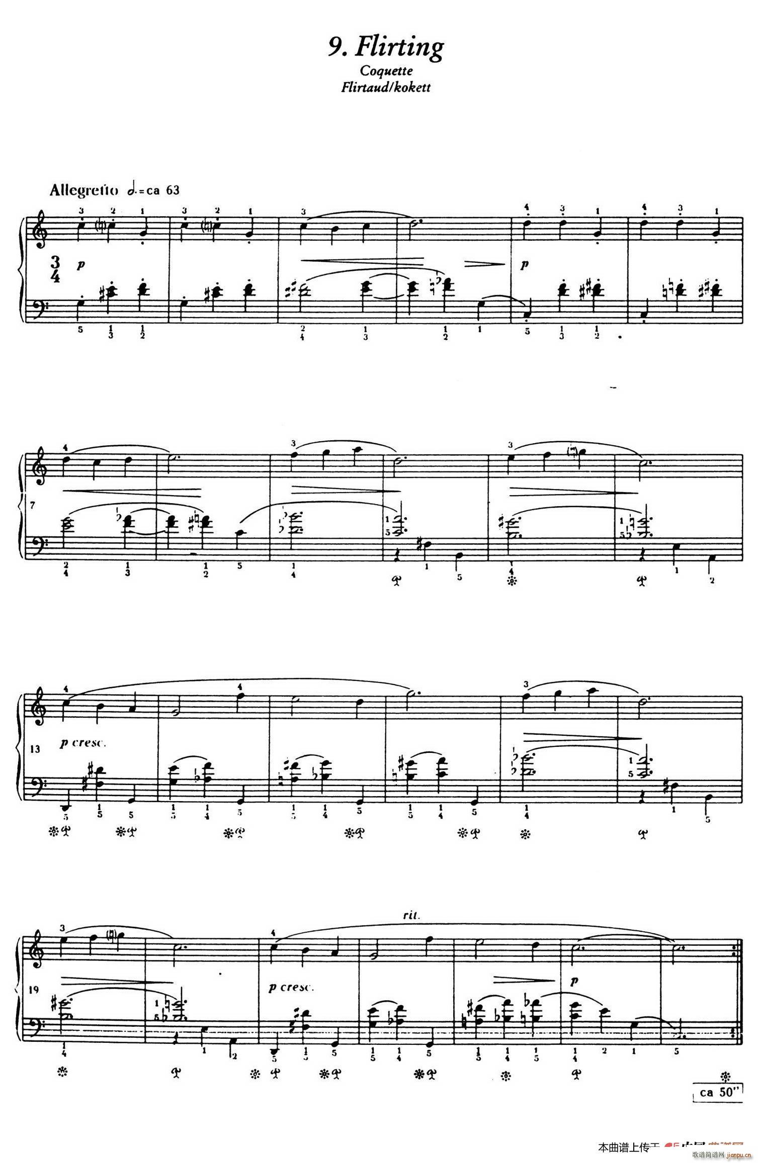 12 Folk Melodies(十二首民间曲调 9)1