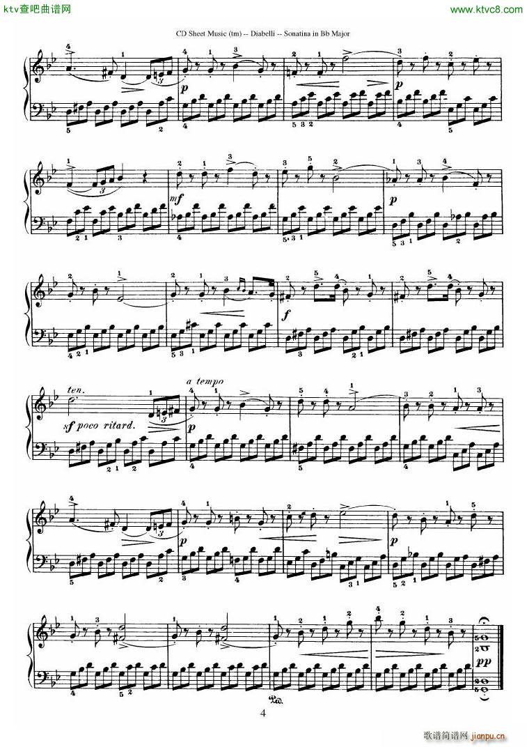 Diabelli Sonatinas Op 168 No 1 7 34P16