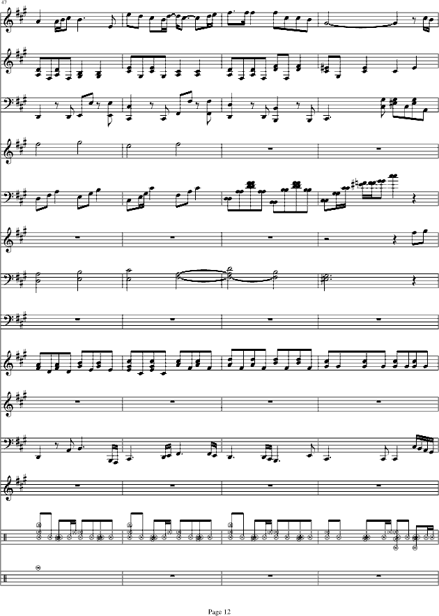 lost feeling-钢琴谱(钢琴曲)-哈迪12