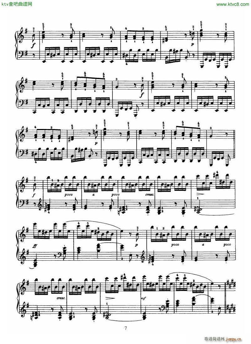 Haydn Piano Sonata No 31 In E7