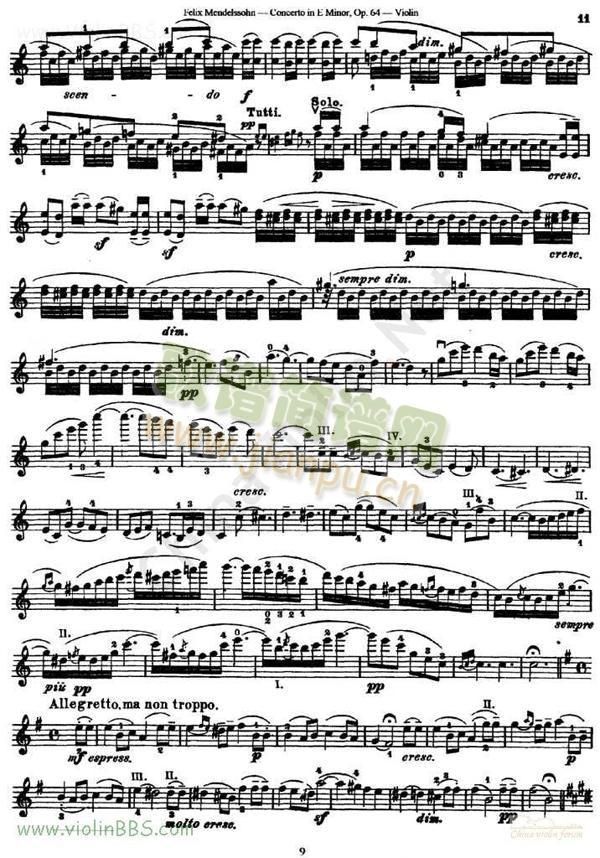 门德尔松《Concerto in E Minor》Op.64（II）2
