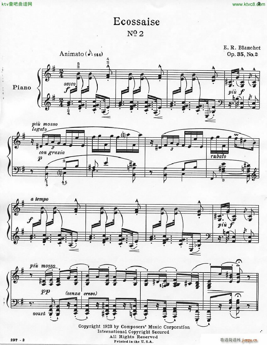 Blanchet Op 35 Trois Ecossaises7