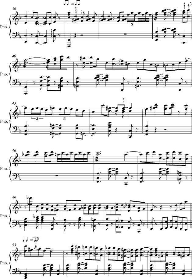 The Crave 出自《海上钢琴师》-钢琴谱(钢琴曲)-Jelly Roll Morton3