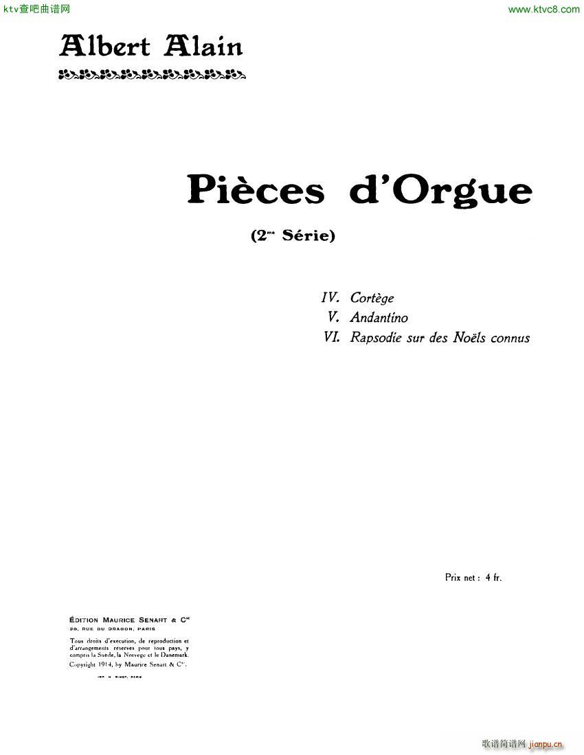 Alain Albert Pieces d Orgue 2me Serie1