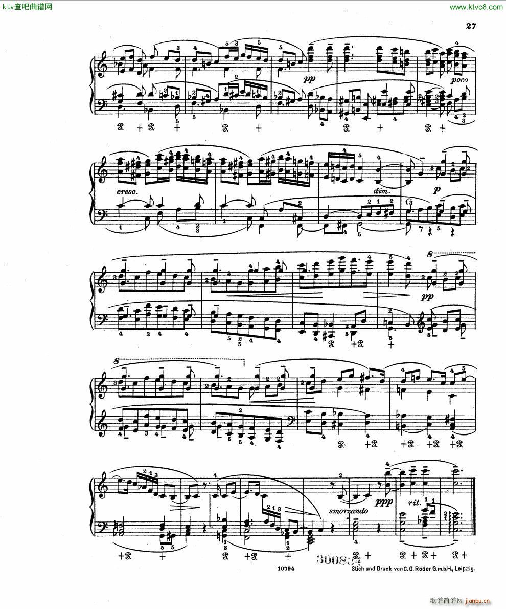 Fuchs Robert Improvisation pour clavier op 1125