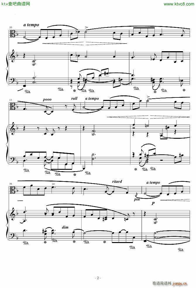 梦幻曲中提琴钢琴合奏_舒曼2