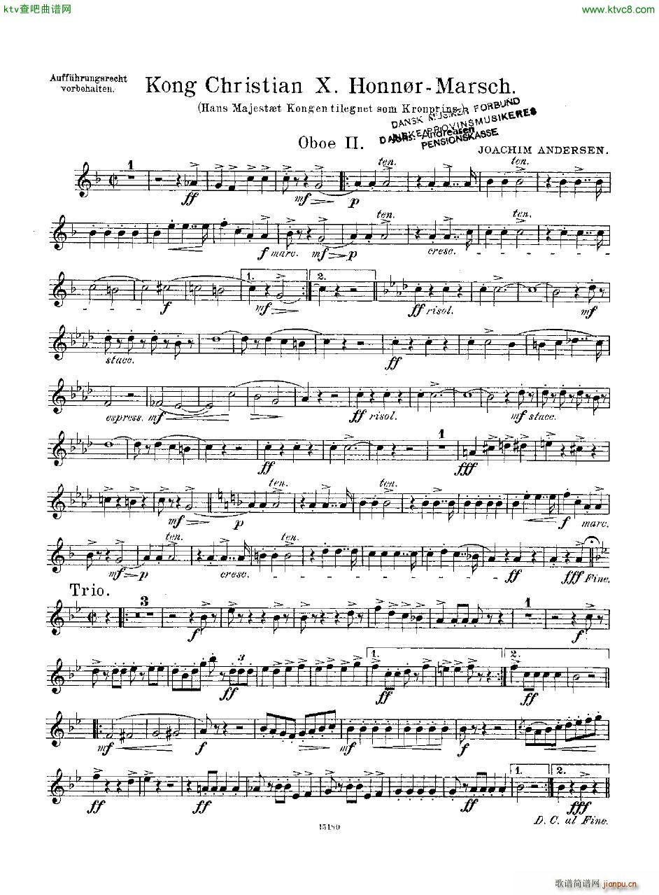 Andersen Kong Christian X Honn rmarsch orch13