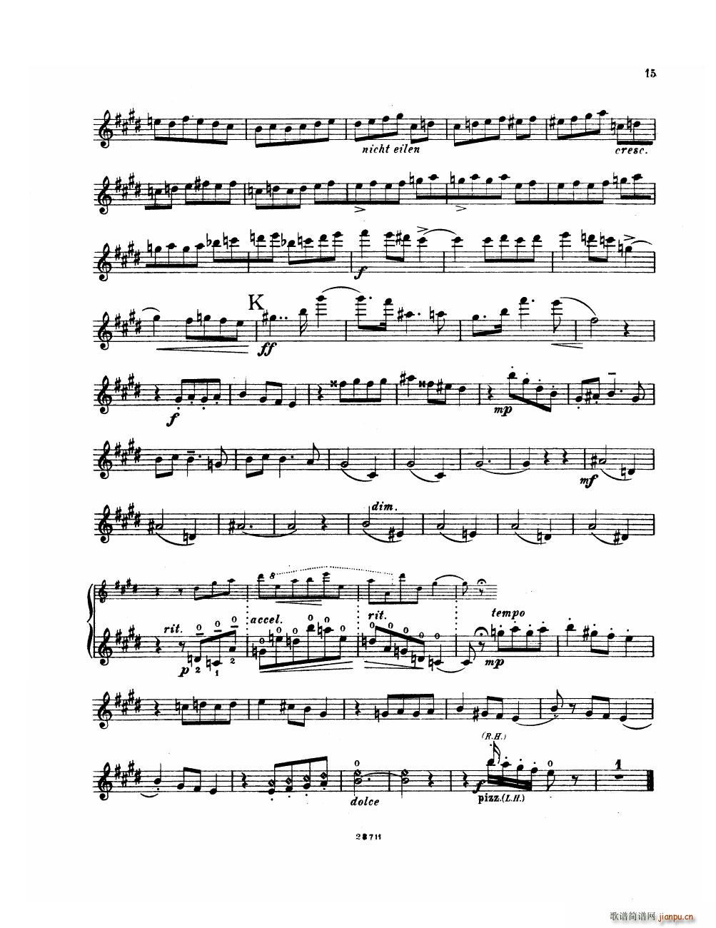 Bowen Suite for violin and piano violin part15