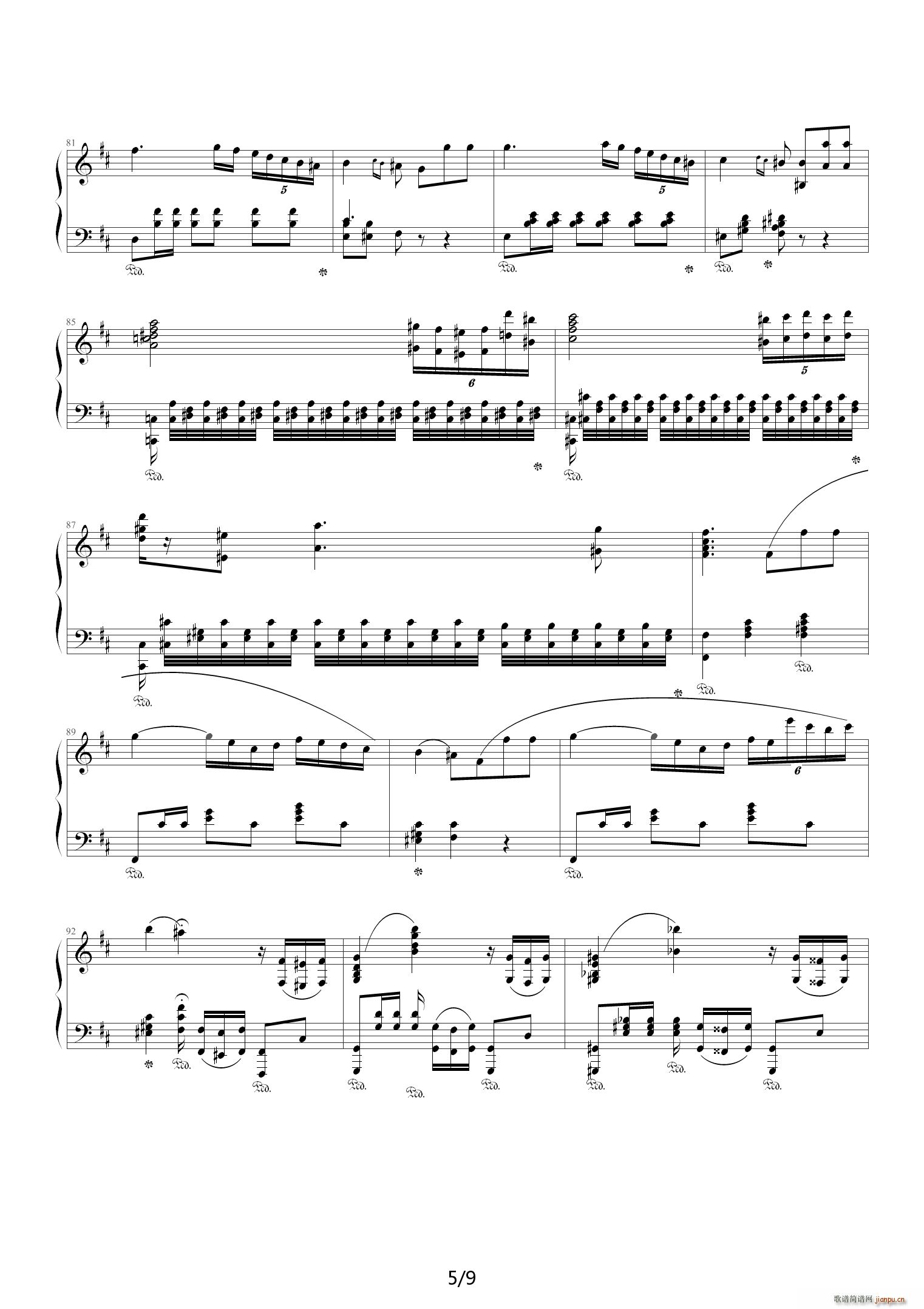 Polonaise in D Major D调5