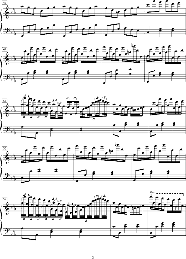 琉璃物语（二）-钢琴谱(钢琴曲)-琉璃岚3