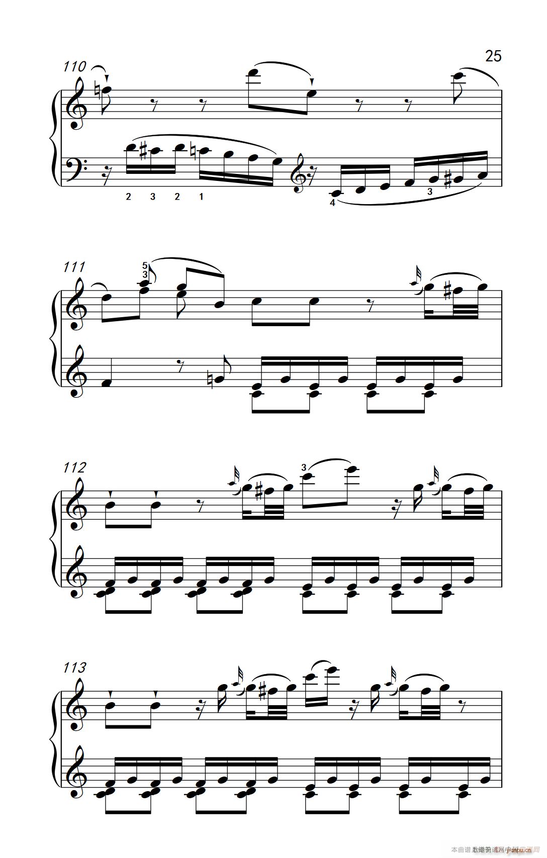 第九级1 C大调奏鸣曲 第一乐章 Hob XVI 50（中央音乐学院 钢琴（业余）考级教程 7-9级）25