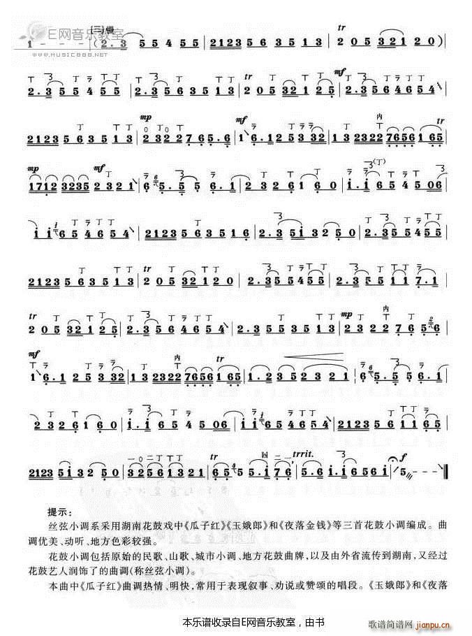 丝弦小调-中音板胡(板胡谱 )3