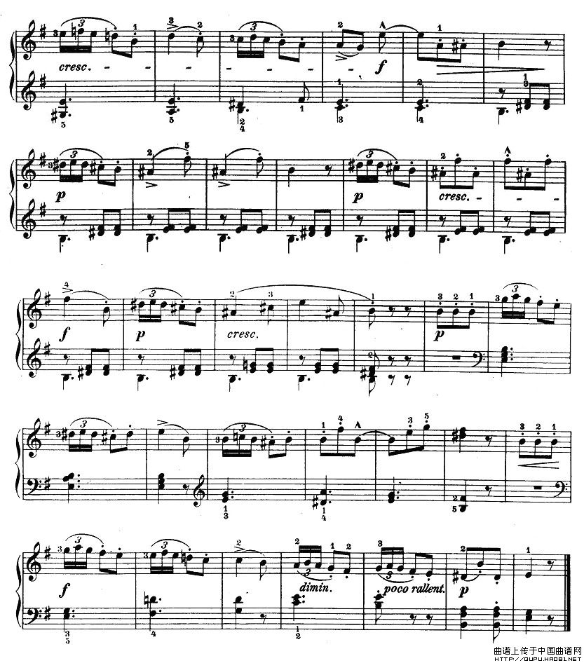 儿童钢琴进阶练习曲50首之342
