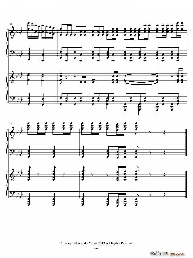家庭教师 插曲 ツナ��醒双钢琴版_�g田�V吉7