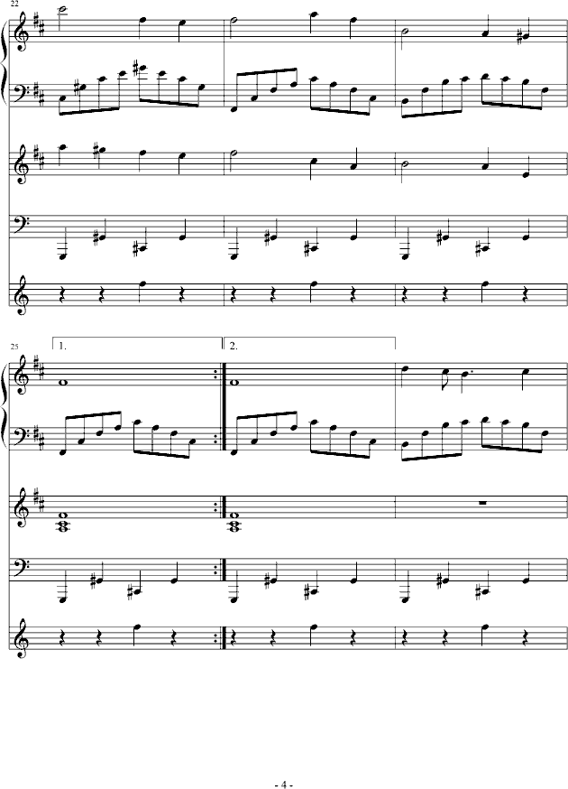 跨世时空的箫（六）-钢琴谱(钢琴曲)-血腥残阳4