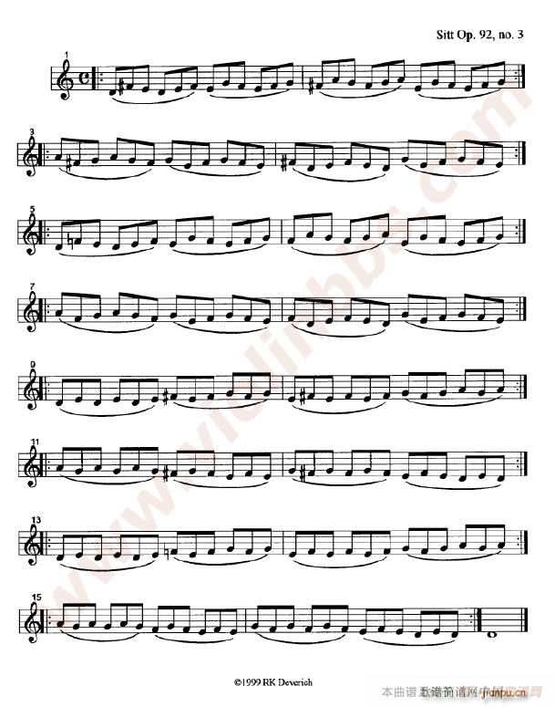 训练左手手指的颗粒性练习曲7
