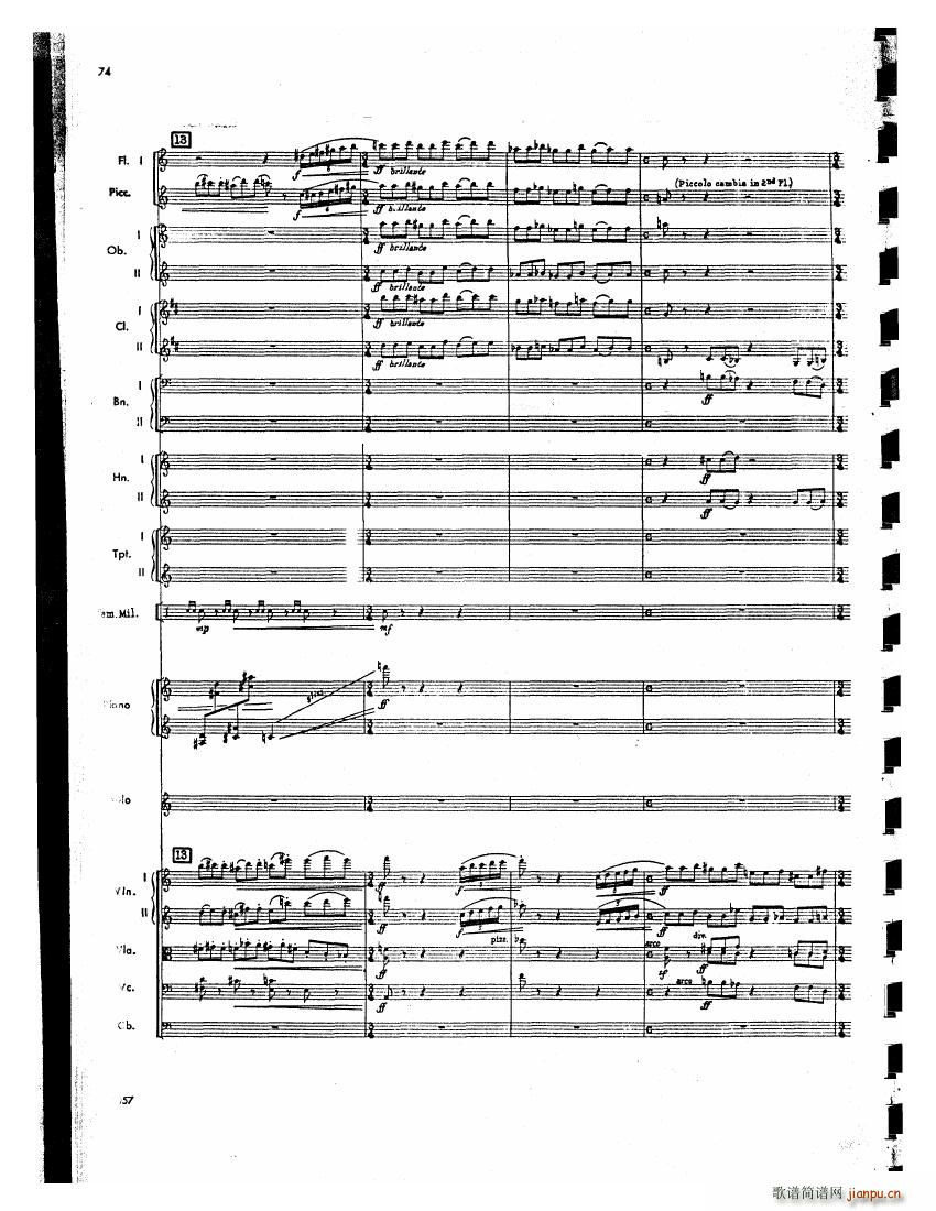 Barber op 14 Violin Concerto Score 二33