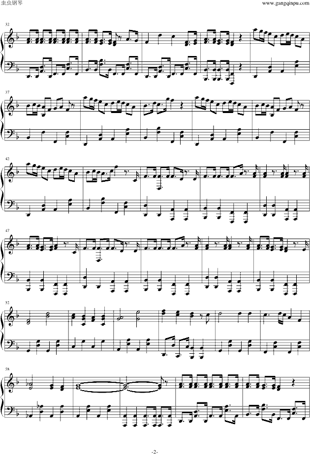1925-钢琴谱(钢琴曲)-初音未来2