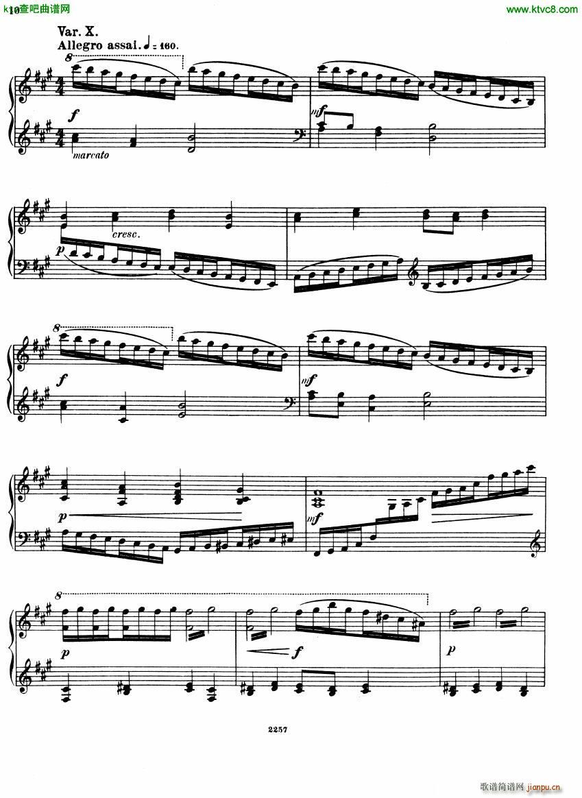 Glazunov Theme et Variations Op 7210
