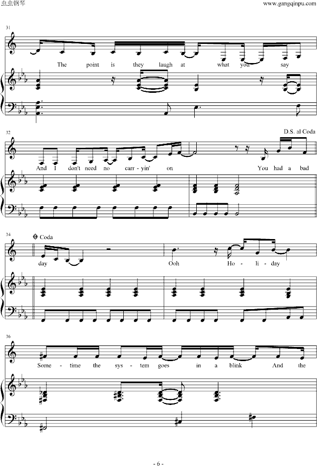 Bad Day-钢琴谱(钢琴曲)-Daniel Powter6