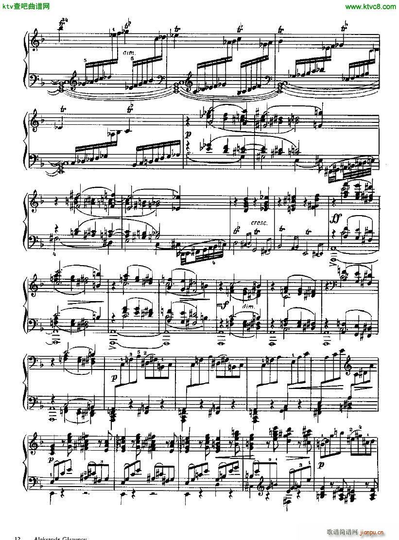 Glazunov Prelude and Fugue in D minor op 622