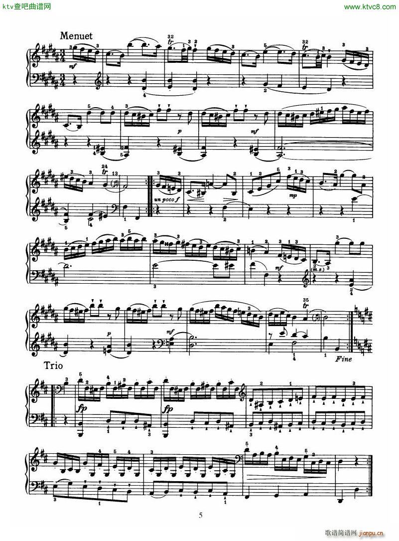 Haydn Piano Sonata No 32 In B5