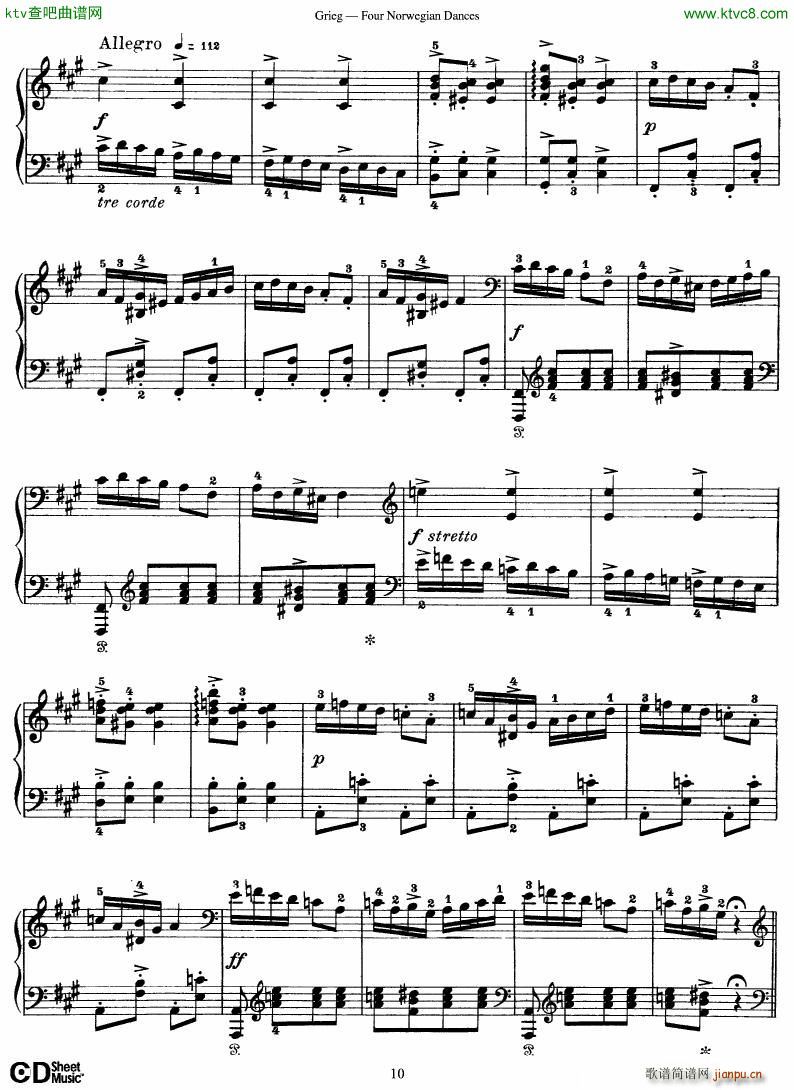 Grieg Four Norwegian Dances10