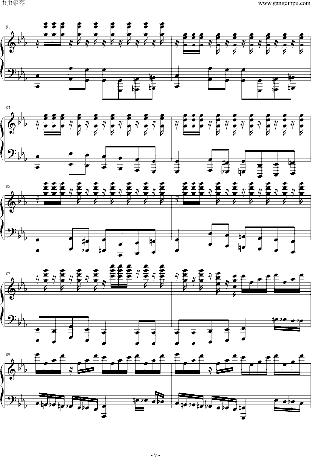Victory(钢琴独奏）-钢琴谱(钢琴曲)-马克西姆9