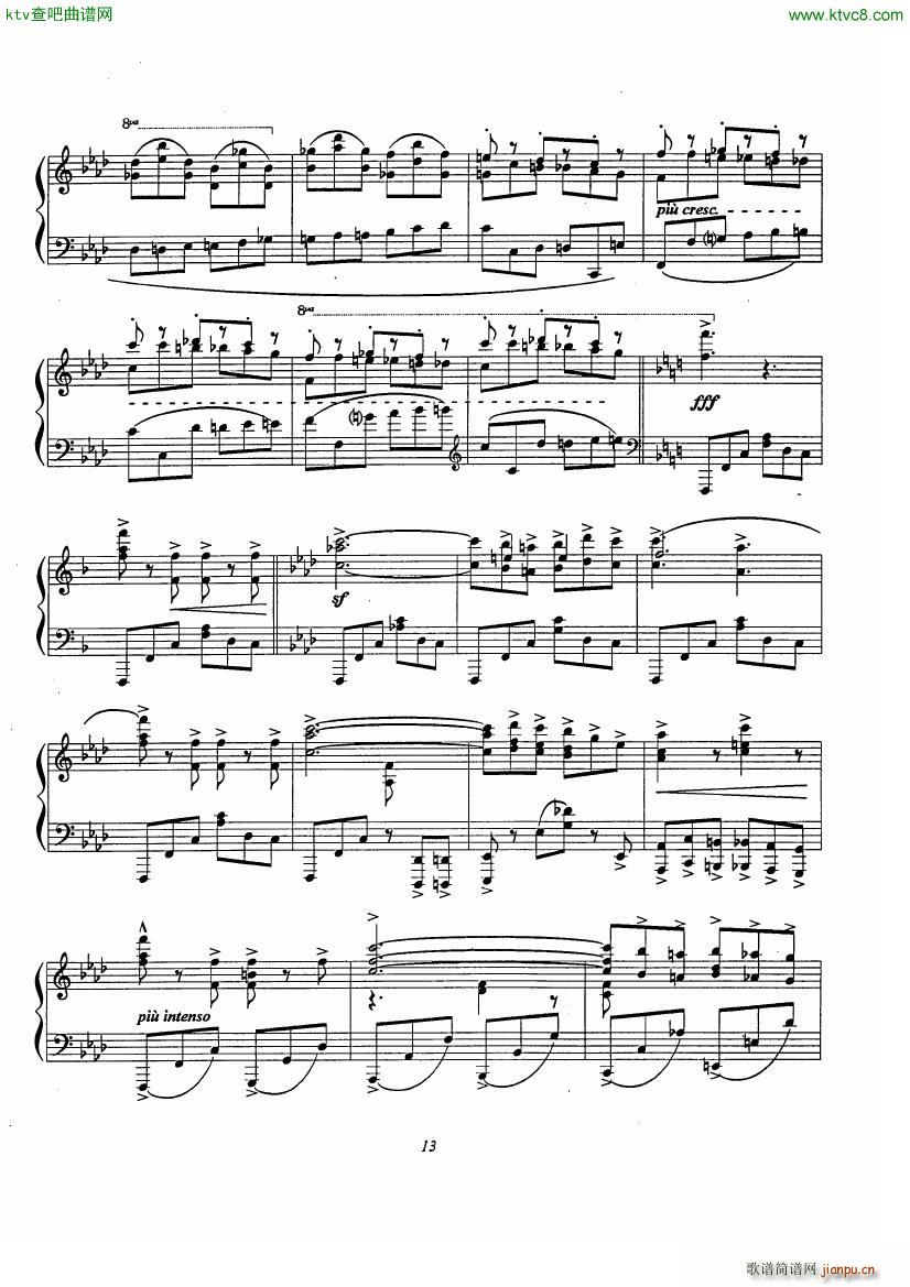Etude No 9 D après Rossini13