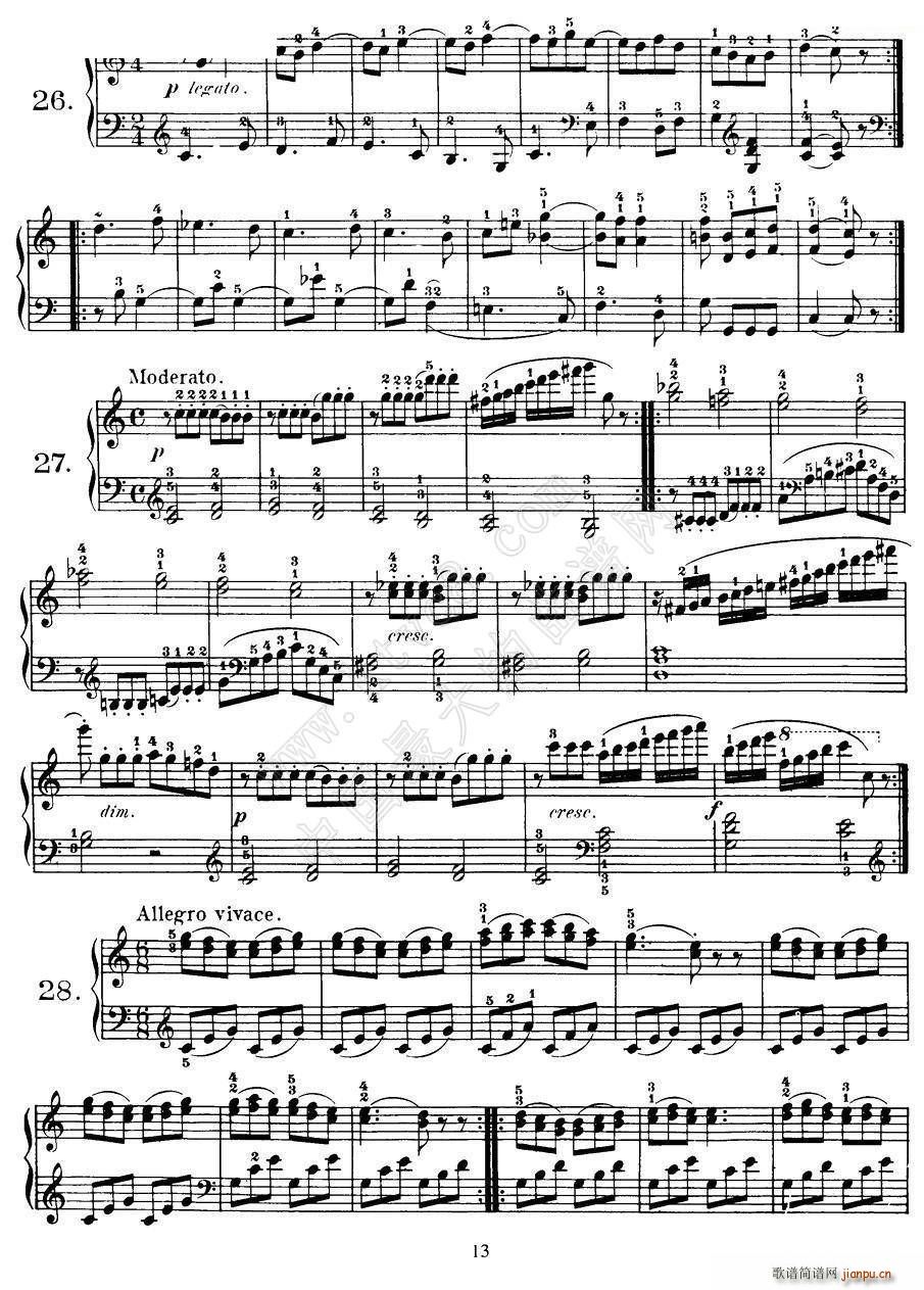 Czerny - 100 Progressive Studies Op 139（22―36）3