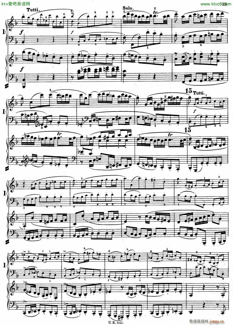 Bach JS BWV 1052 Keyboard Concerto in d ed R ntgen36