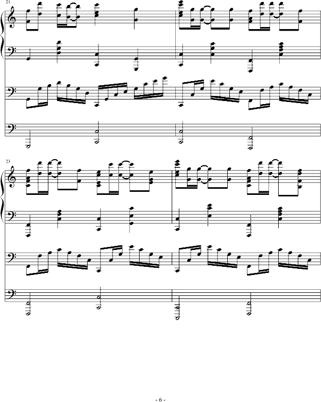 跑跑卡丁车钢琴曲-钢琴谱(钢琴曲)-林飞腾6