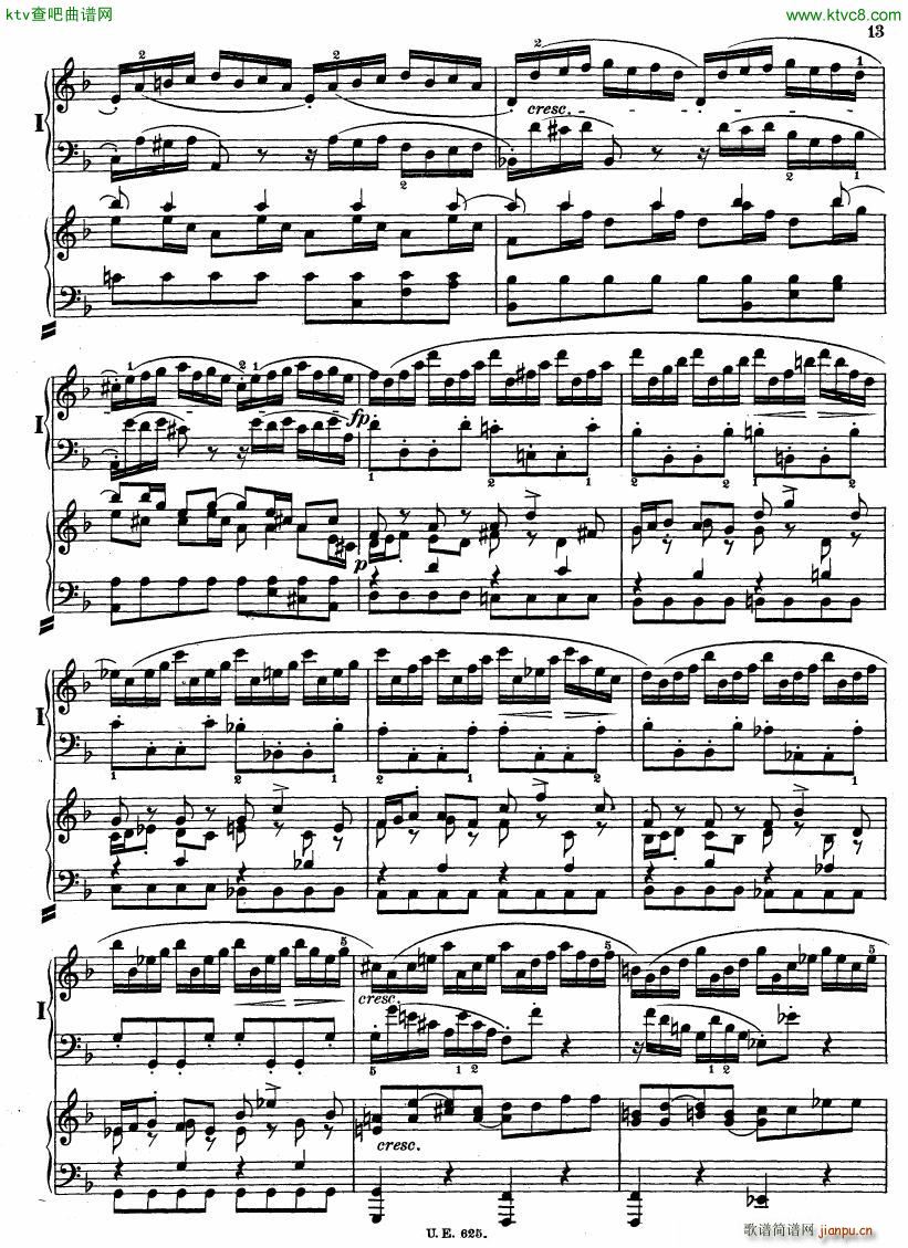 Bach JS BWV 1052 Keyboard Concerto in d ed R ntgen14