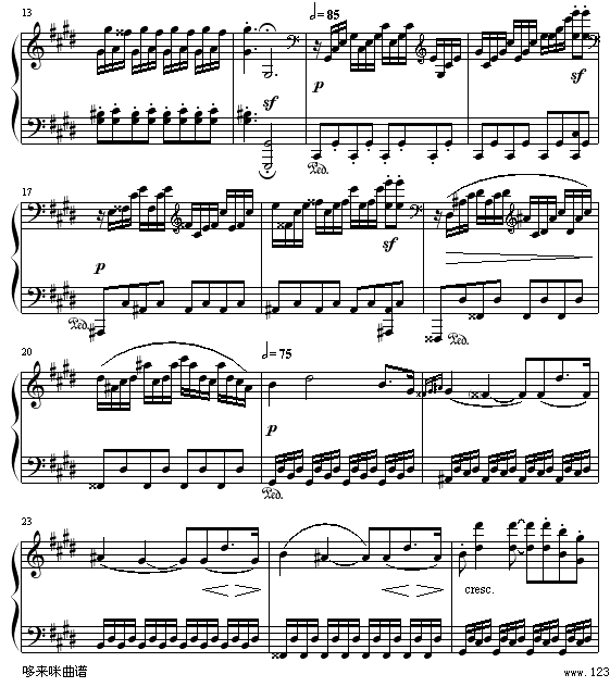 月光(第三乐章)-贝多芬2