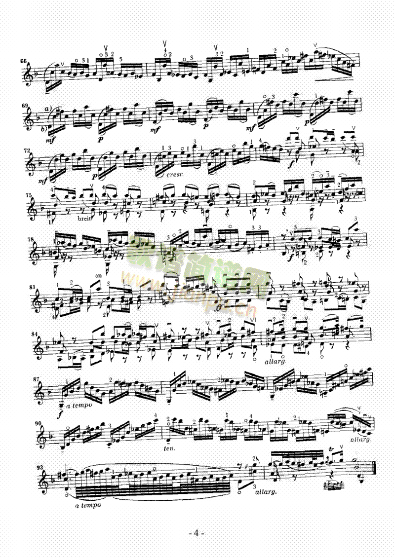 六首无伴奏奏鸣曲及组曲―独奏 弦乐类 小提琴4
