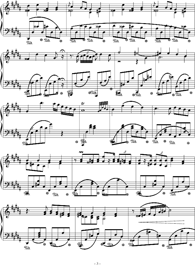 B大调夜曲Op.32 No.13