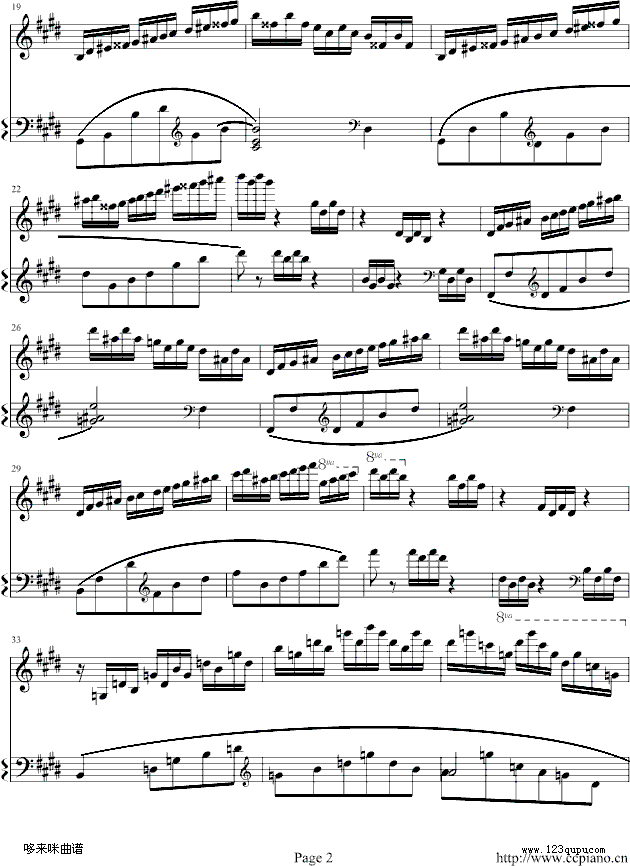 练习曲(NO.1)-莫什科夫斯基2