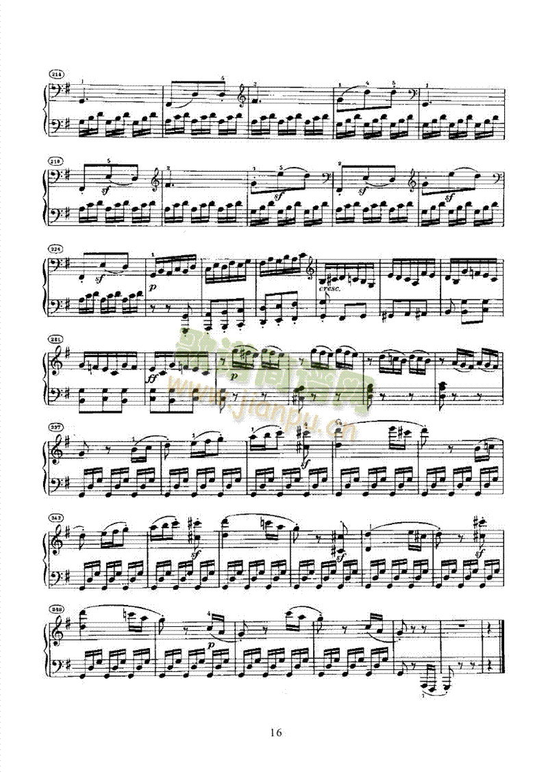 奏鸣曲(Opus14 Nr.2) 键盘类 钢琴16