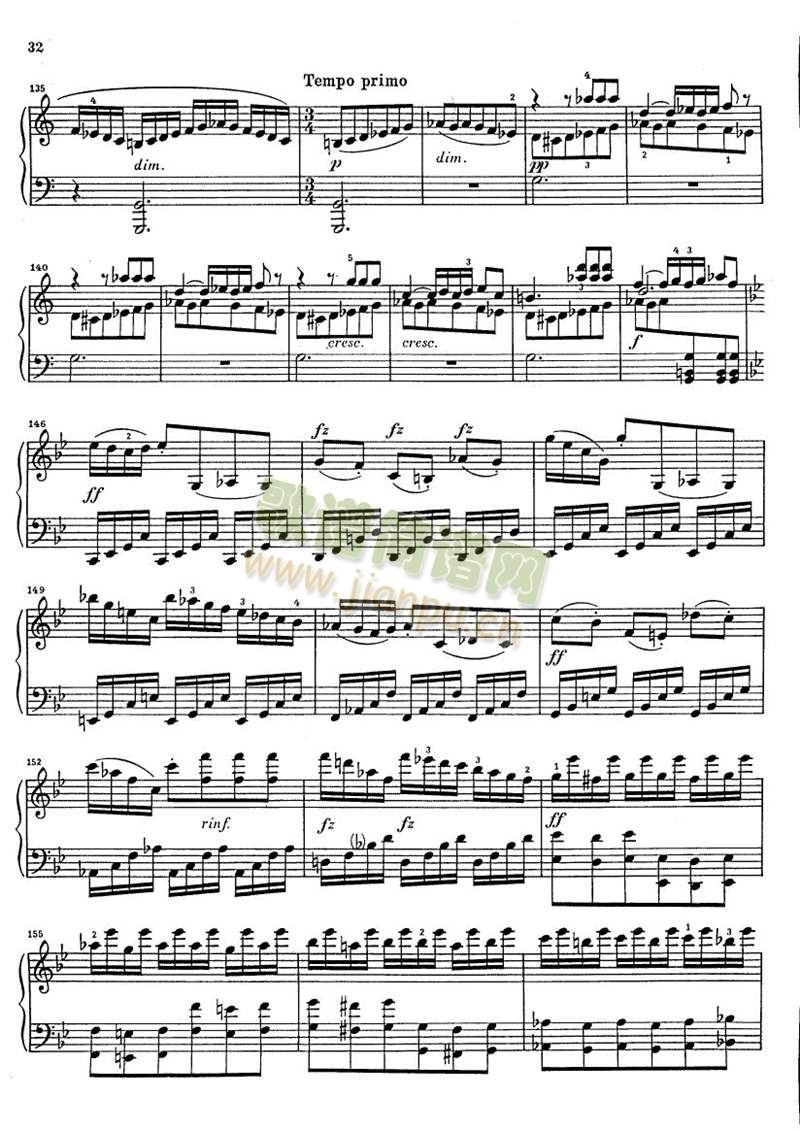 克莱门蒂g小调钢琴奏鸣曲&nbsp;1-96