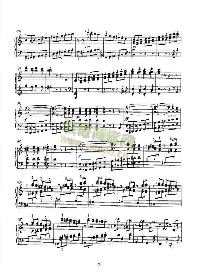 奏鸣曲(Opus2 Nr.3) 键盘类 钢琴20